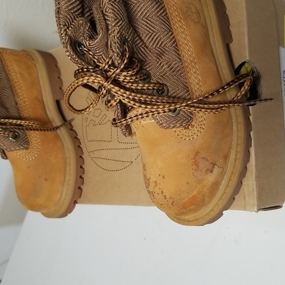 Timberland Toddler Boots Size 6 Wheat color - Picture 5 of 11